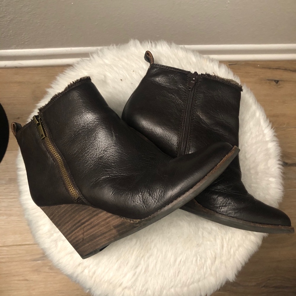 🌙Lucky Brand Leather Boots💫